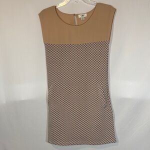 3/$20 Bundle & Save! Cato Women's Mini Dress in Tan and Black